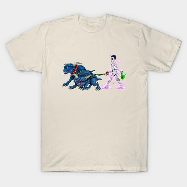 Walking the Terror Dogs T-Shirt by ArtByJamesPowell